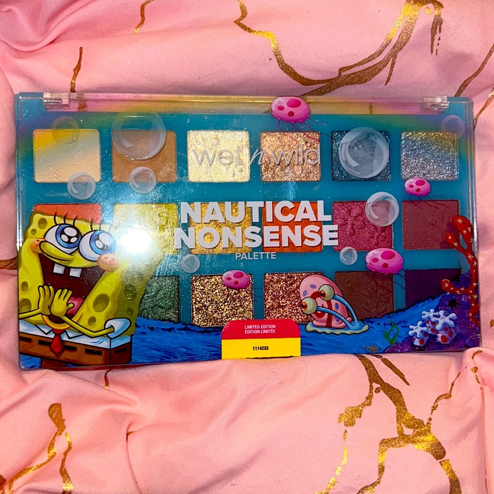 SpongeBob Squarepants Nautical Nonsense Eyeshadow Palette Wet N Wild